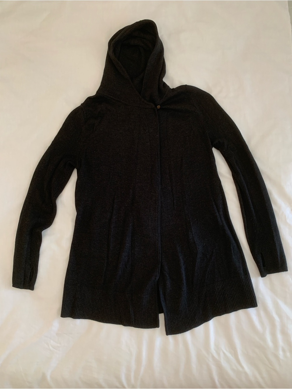Lululemon Peace of Mind Wrap Hooded Cardigan Black Size 6 Small EUC